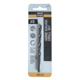 #8 3-5/8-In. Wire Gauge Drill Bit, Black Oxide