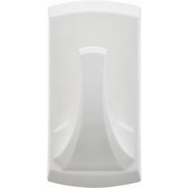 2-Pc. Plastic Hook, White, Holds 20-Lbs.