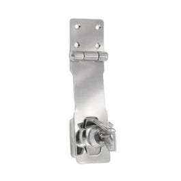 4-1/2-Inch Chrome Key Hasp Lock