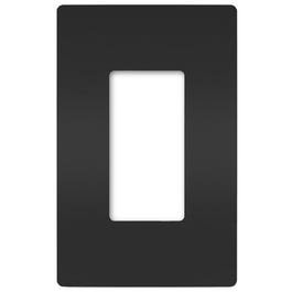 Radiant 1-Gang Plastic Wall Plate, Black