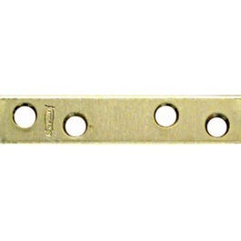4-Pk., 5/8 x 3-In. Brass Mending Plate