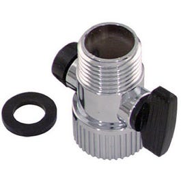 Shower Flow Control, Chrome, 1/2-In. Female Pipe Thread x 1/2-In. Male Pipe Thread