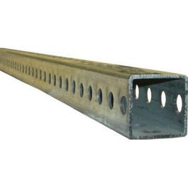 Telescoping Perforated Steel Tube, 14-Gauge, 1 x 1 x 72-In.