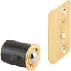 Prime-Line 3/4 In. x 1-3/16 In. Brass Drive-In Ball Bullet Catch & Strike
