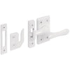 Prime-Line White Casement Window Lock With Keepers