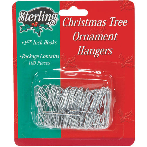 Sterling 1-3/8 In. Silver Christmas Ornament Hooks