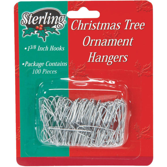 Sterling 1-3/8 In. Silver Christmas Ornament Hooks
