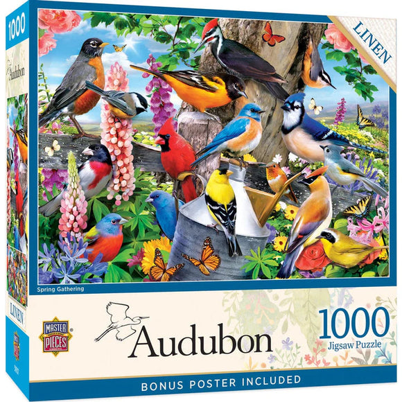 MasterPieces Audubon - Spring Gathering 1000 Piece Jigsaw Puzzle