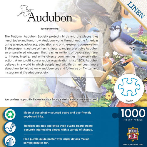 MasterPieces Audubon - Spring Gathering 1000 Piece Jigsaw Puzzle