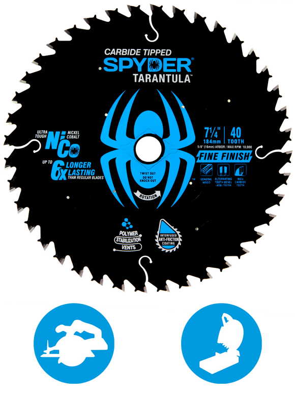 Spyder 40T Fine Finish Saw Blade