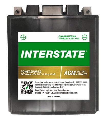 Interstate FaitX14AH Battery