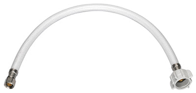 Homewerks Worldwide Toilet Connector Supply Line, Reinforced Poly Vinyl, 1/2 FIP x 7/8 B x 16 In.
