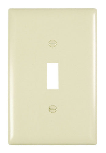 Legrand Pass & Seymour TradeMaster® Jumbo 1-Gang Nylon Wall Plate, 1 Toggle Switch Opening, Light Almond