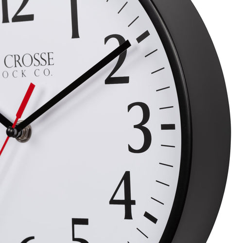 La Crosse Technology 10-inch Basics Analog Wall Clock – Black