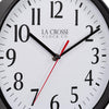 La Crosse Technology 10-inch Basics Analog Wall Clock – Black
