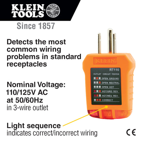 Klein Tools Test Kit with Multimeter Non-Contact Volt Tester Receptacle Tester