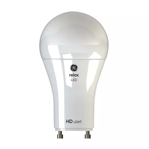 GE Relax HD A19 LED Light Bulbs, General Purpose Bulbs, 100 Watt Replacement, Soft White (2 Pack)
