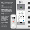 Perfect Aire 10,000 BTU 115V Electronic Window Air Conditioner with Remote Control