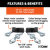 CURT 43-7/8 Safety Cables with 2 Snap Hooks 3,500 lbs Vinyl-Coated