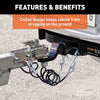 CURT 43-7/8 Safety Cables with 2 Snap Hooks 3,500 lbs Vinyl-Coated