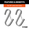 CURT 43-7/8 Safety Cables with 2 Snap Hooks 3,500 lbs Vinyl-Coated
