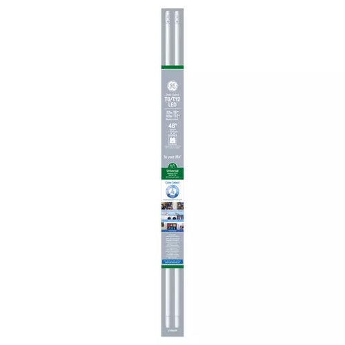 GE Color Select LED 25 Watt Replacement, T8 LED Tube Bulbs (2 Pack)