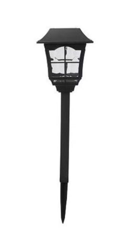 Fusion Black Plastic Square Solar Stake Light