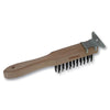 Allway WBS411 Wood Handle Wire Brush 4 x 11