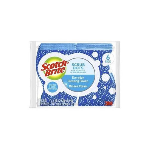 Scotch-Brite Scrub Dots Non-Scratch Scrub Sponge (6-Pack)