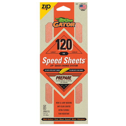 Ali Industries Gator Finishing Zip Speed Sheets AlumiNext AO