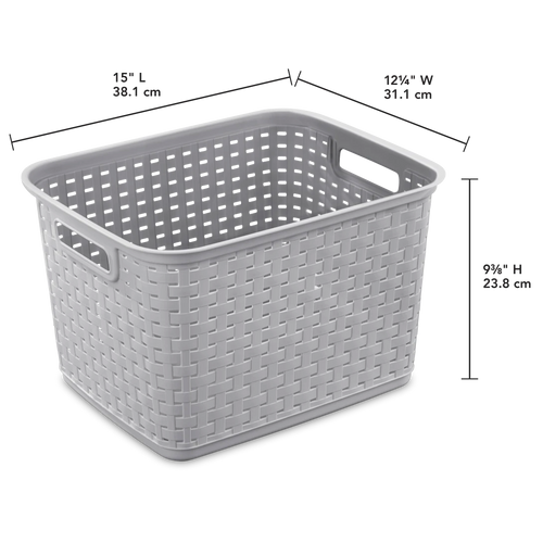 Sterilite Tall Weave Basket
