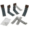 Gutter Fascia Bracket With Nails, Brown Galvanized Steel, 4-In., 4-Pk.