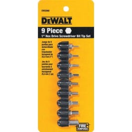 Hex Bit Tip Set, 9-Piece