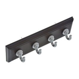 Large Key Rail, Espresso & Silver