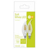 LED Light Bulbs, Soft White, Clear, Candelabra-Base, 300 Lumens, 3.5-Watts, 2-Pk.