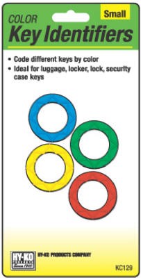 Hy-Ko Multi-Colored Push Button Key Identifier